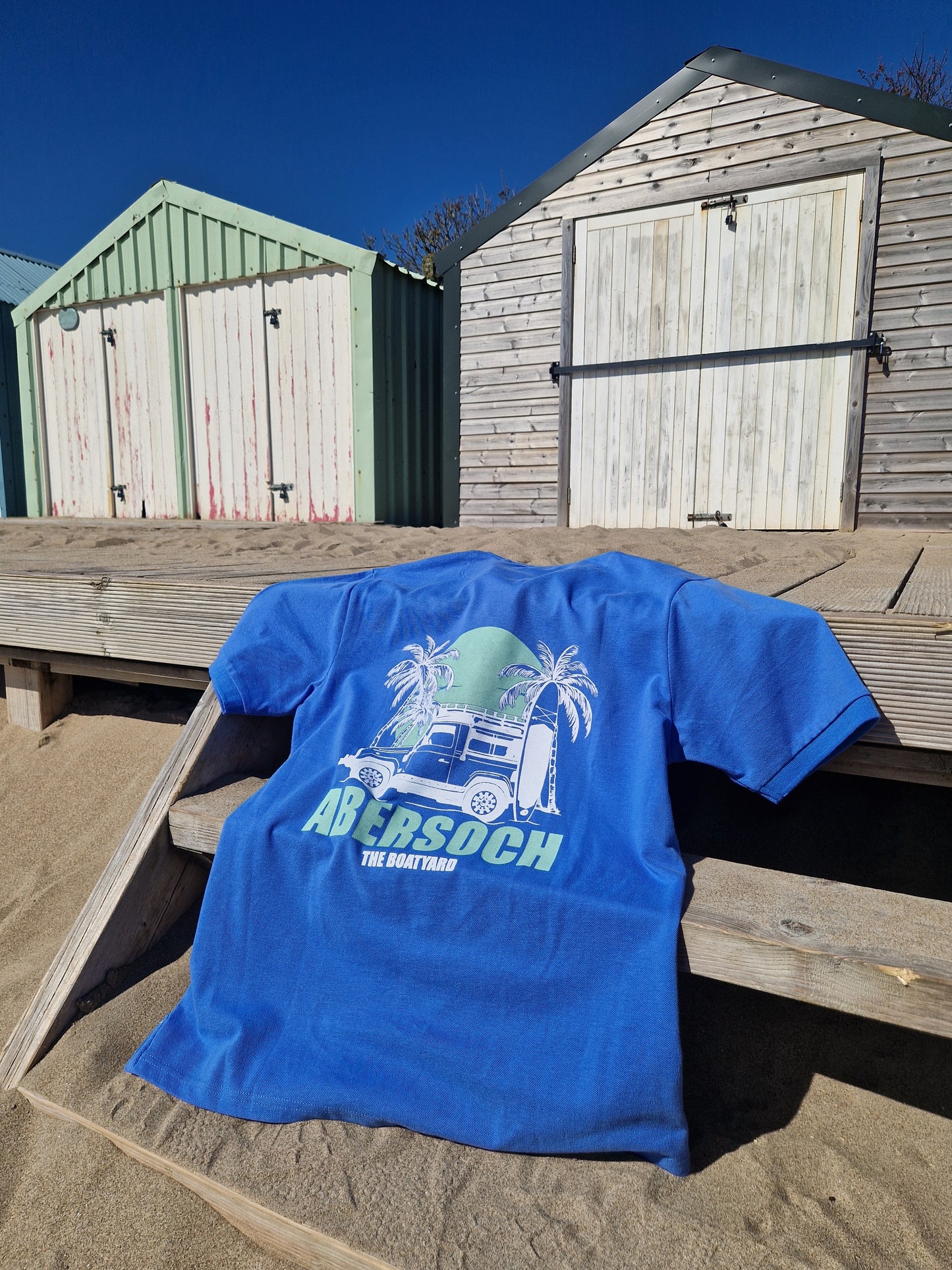 Joules Sun Rover Design Polo, Pale Blue