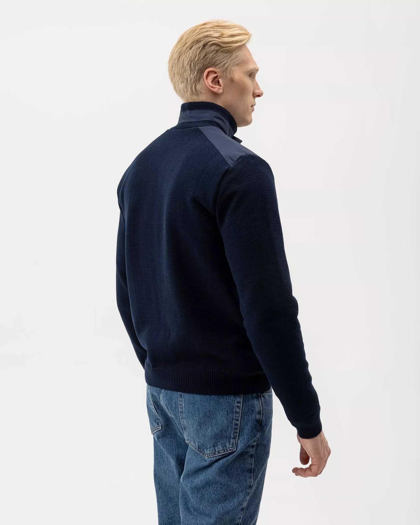 Eskil T Neck 1/4 Zip Windproof, Navy