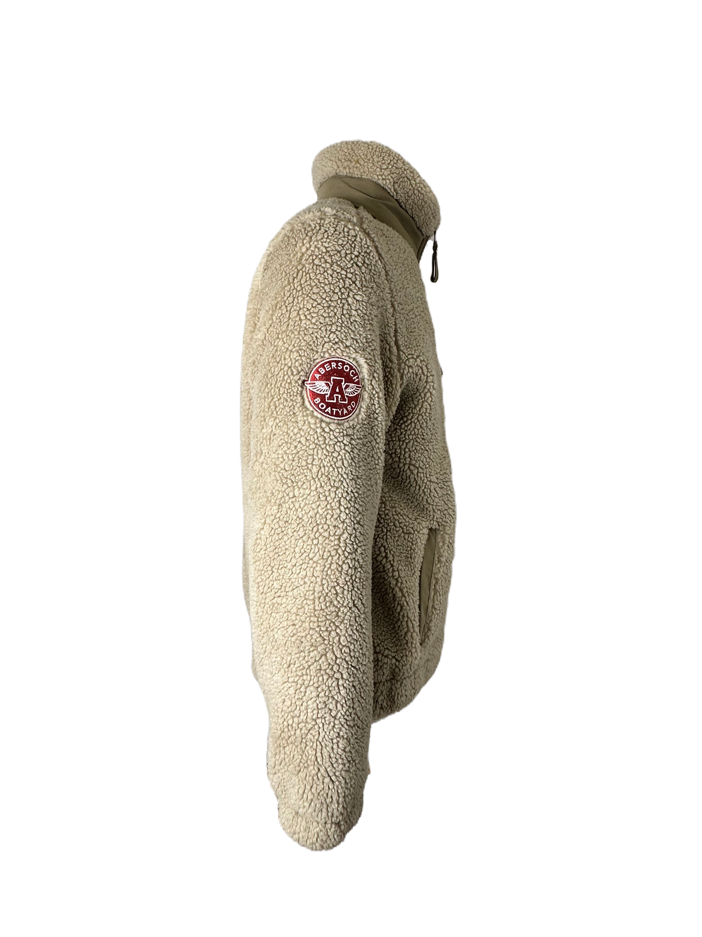 Sherpa Full Zip Fleece Jacket, Oat