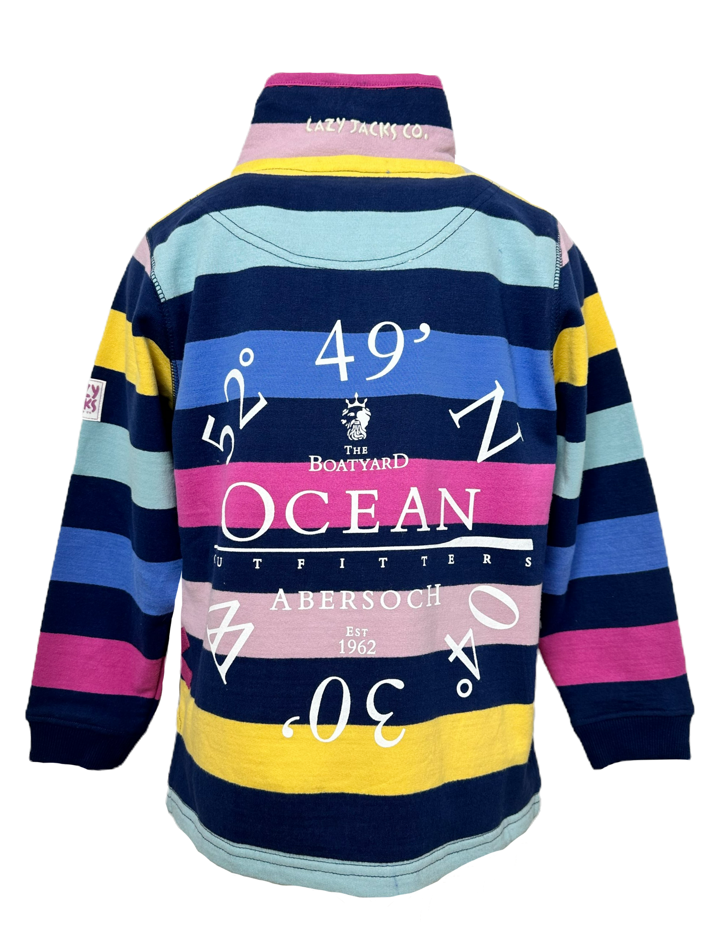 Lazy Jacks Ocean Co-Ord Design 1/4 Zip Sweatshirt, Multi