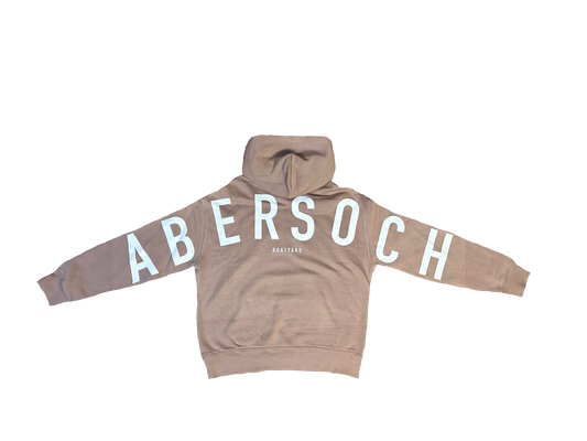 Abersoch Back Print Hoodie, Dusky Rose