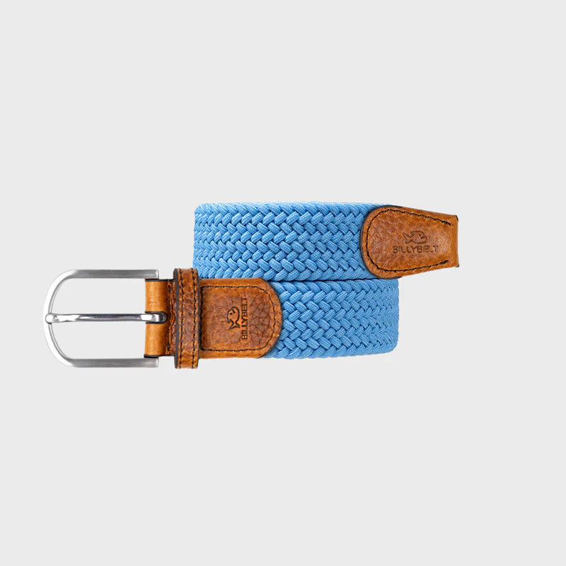 MENS elastic woven BILLYBELT, Alaskan Blue