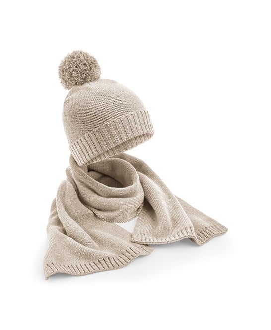 Super soft Hat And Scarf Set, Oatmeal