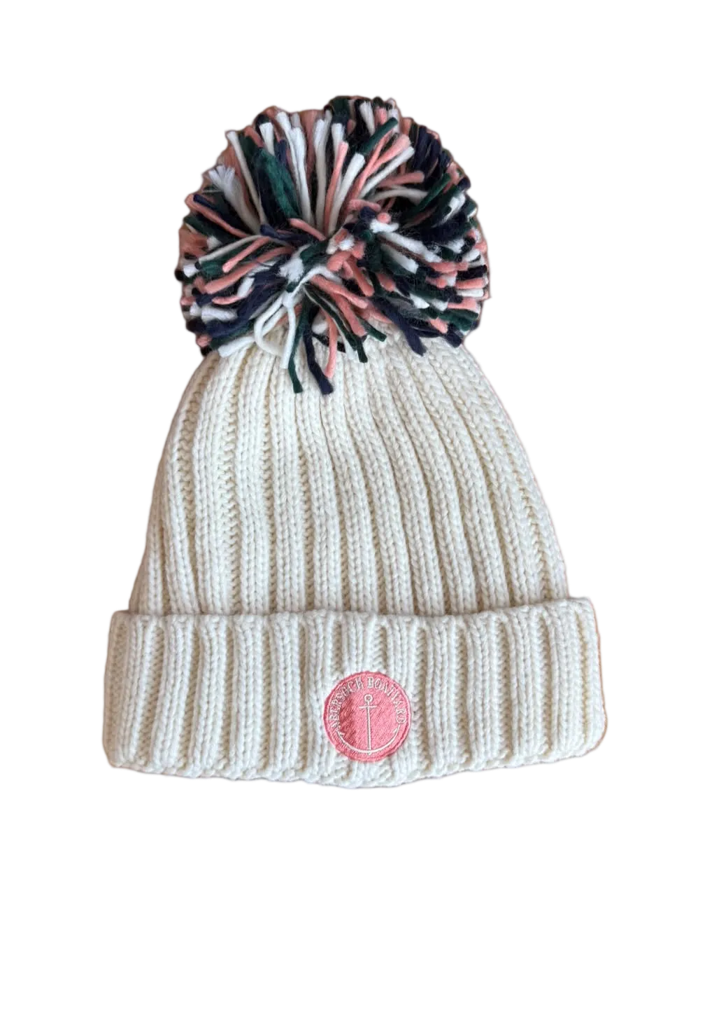 Het Bobble â leinin cnu, streipen binc