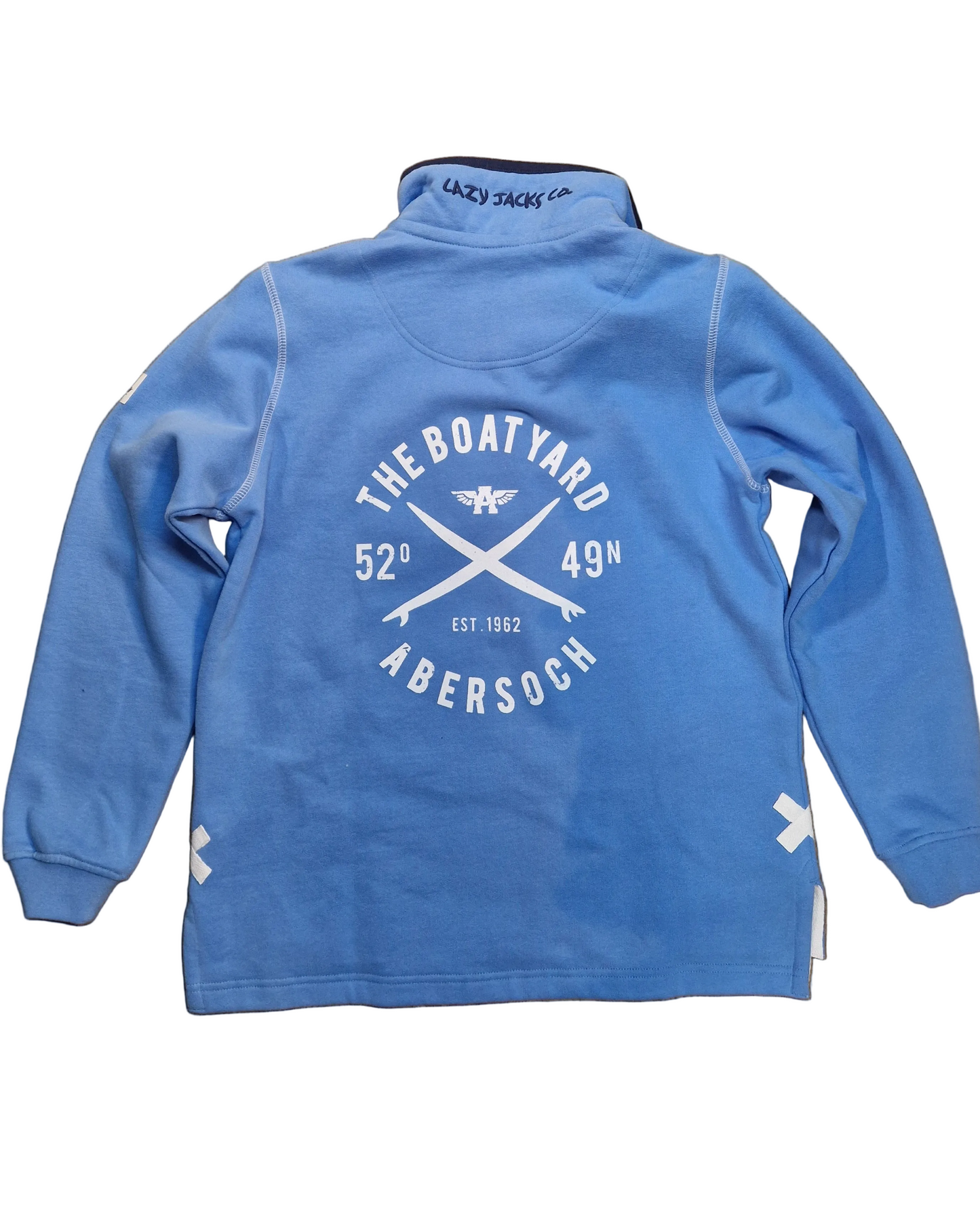 Lazy Jacks Crossed Surf Design Sweatshirt, Blue