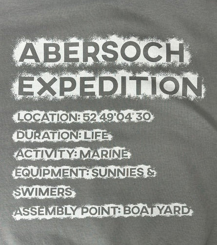 Abersoch Expedition Design Hoodie, Grey