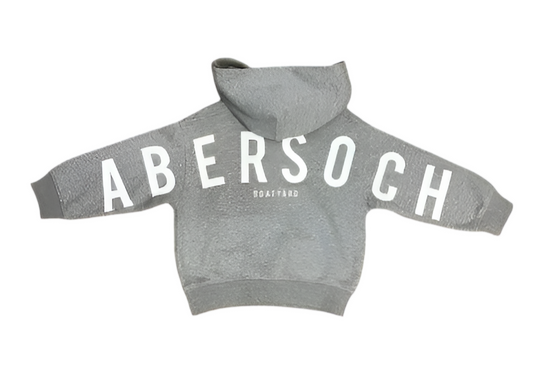 Kids Abersoch Back Print Hoodie, Grey