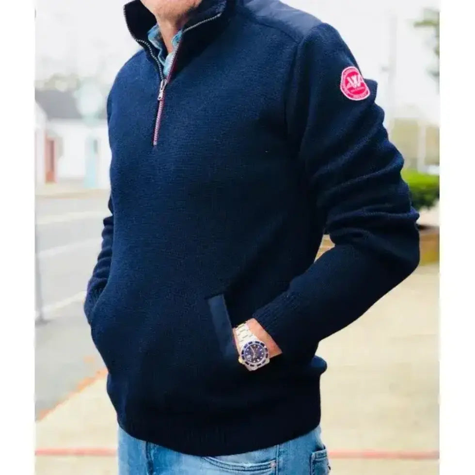 Peter 1/4 Zip Windproof, Navy