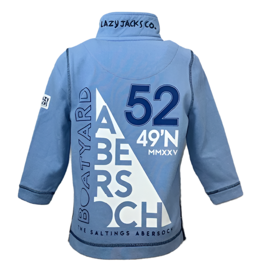 Lazy Jacks Pique 1/4 Zip Sweatshirt, Sky