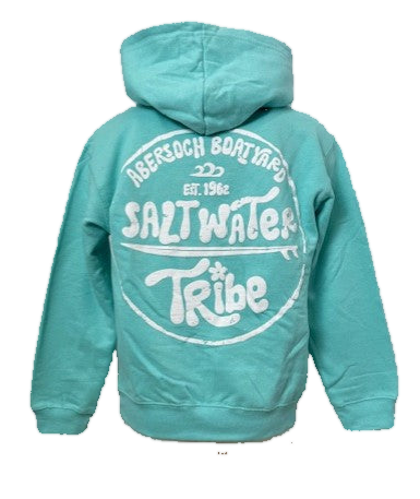 Salt Water Tribe Design Hoodie, Mint