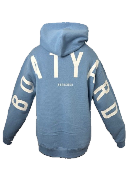 MEN'S Boatyard Back Print Hoodie, Carolina Blue