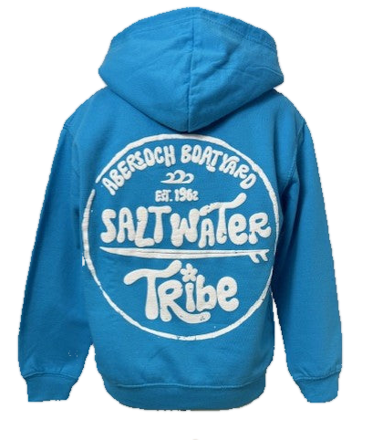 Salt Water Tribe Design Hoodie, Turquoise