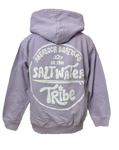 Salt Water Tribe Design Hoodie, Lilac