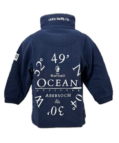 Lazy Jacks Ocean CO-ORD Design 1/4 Zip Sweatshirt, Navy