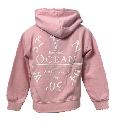 Ocean Co-ord Design Full Zip Hoodie, Pink