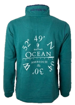 Lazy Jacks Ocean Design Sweatshirt, Emerald
