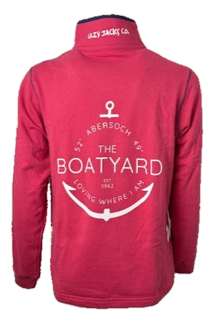 Lazy Jacks Anchor Design Sweatshirt, Cherry