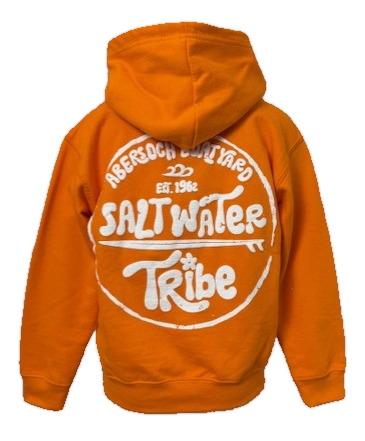 Salt Water Tribe Design Hoodie, Orange