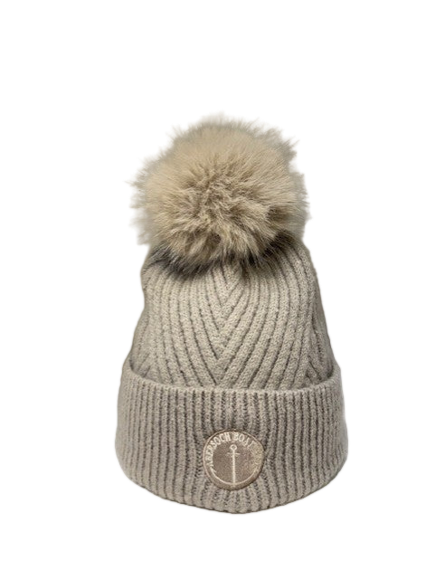 Super Soft Bobble Hat, Light Grey