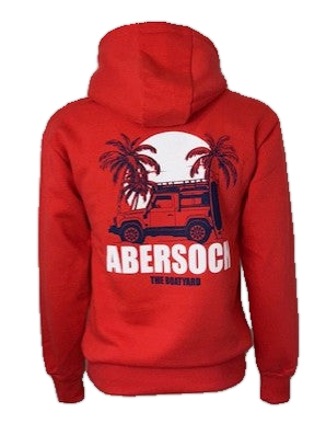 Sun Rover Design Hoodie, Red