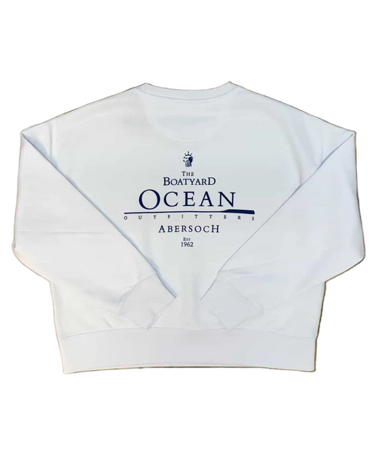 The Boatyard Sweatshirt, White