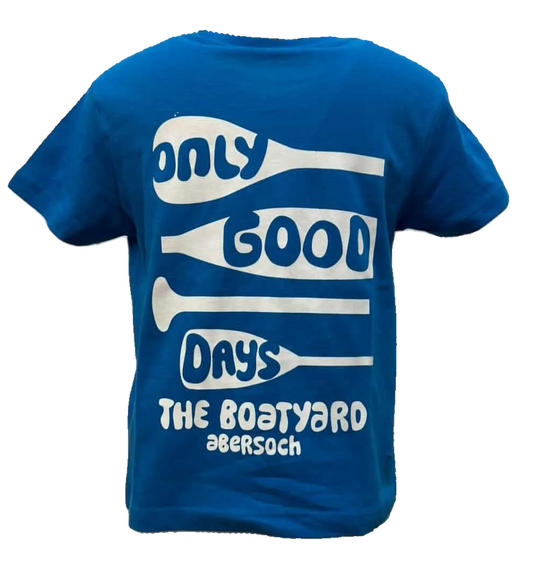 Only Good Days Design T-Shirt, Bright Blue