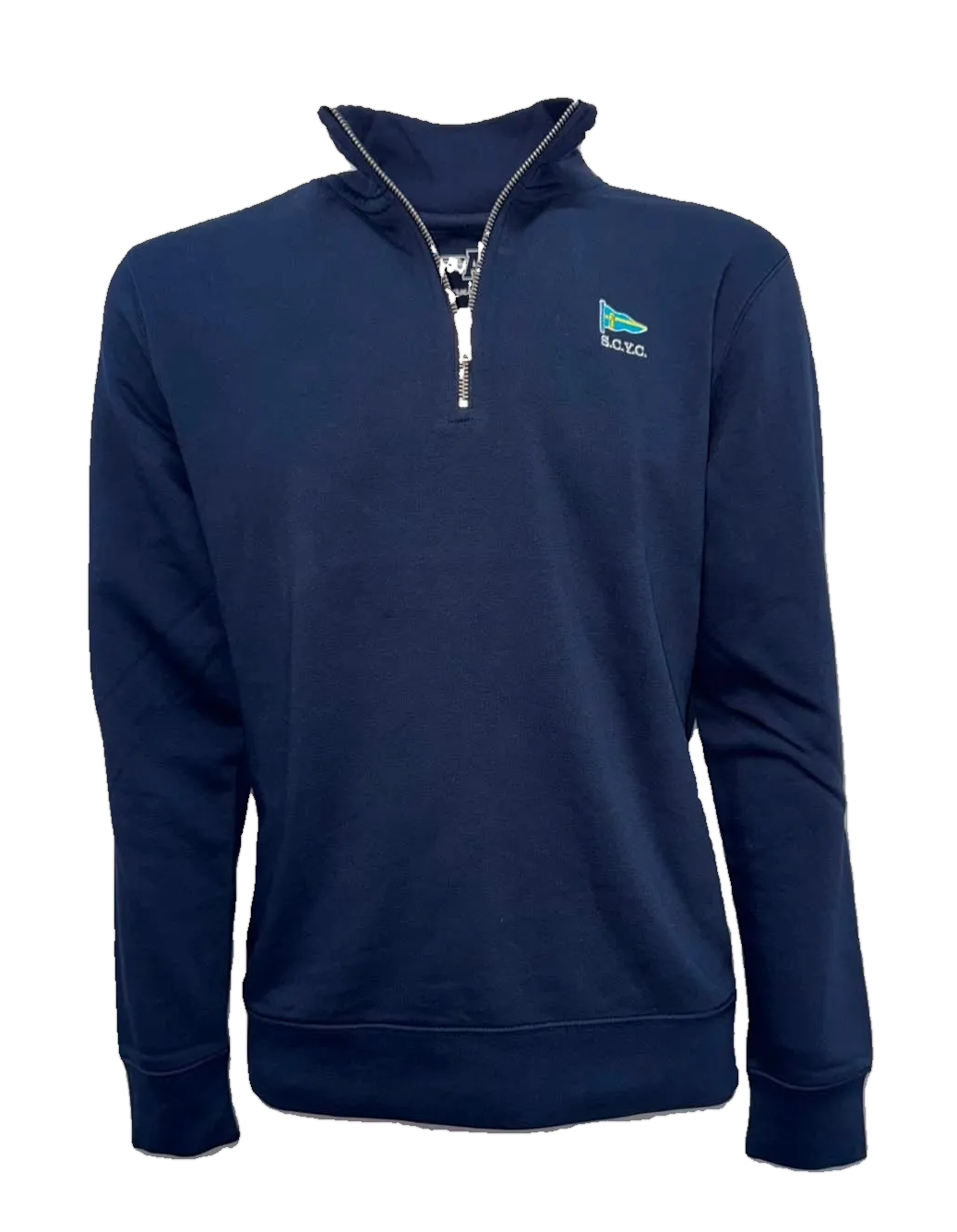 SCYC Embroidered 1/4 Zip Sweatshirt, Navy