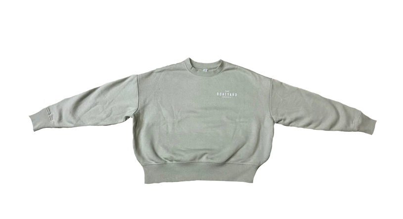 Abersoch Back Print Sweatshirt, Sage