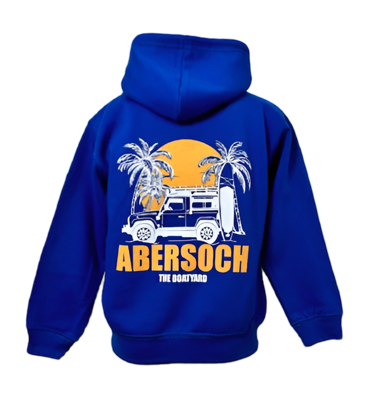 Sun Rover Design Hoodie, Bright Blue