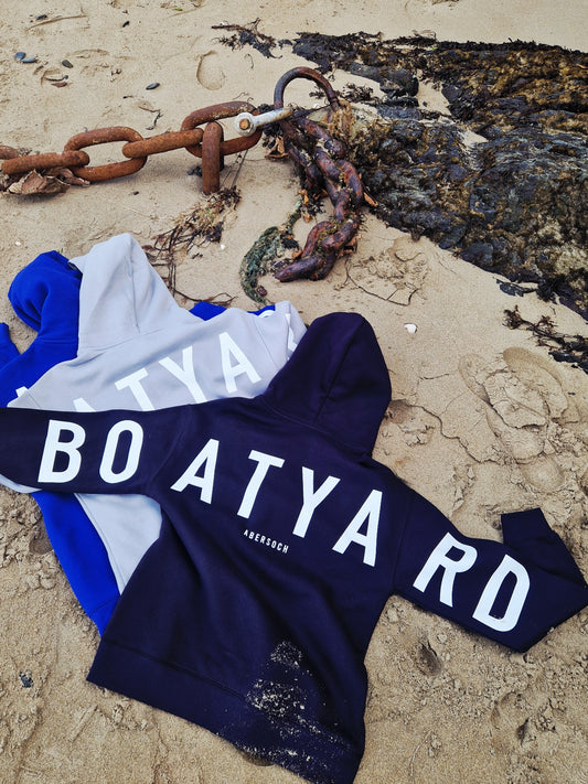 MEN'S Boatyard Back Print Hoodie, Navy