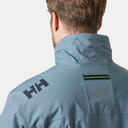 Helly Hansen Mens Crew Midlayer Hooded Jacket, Washed Navy (new)