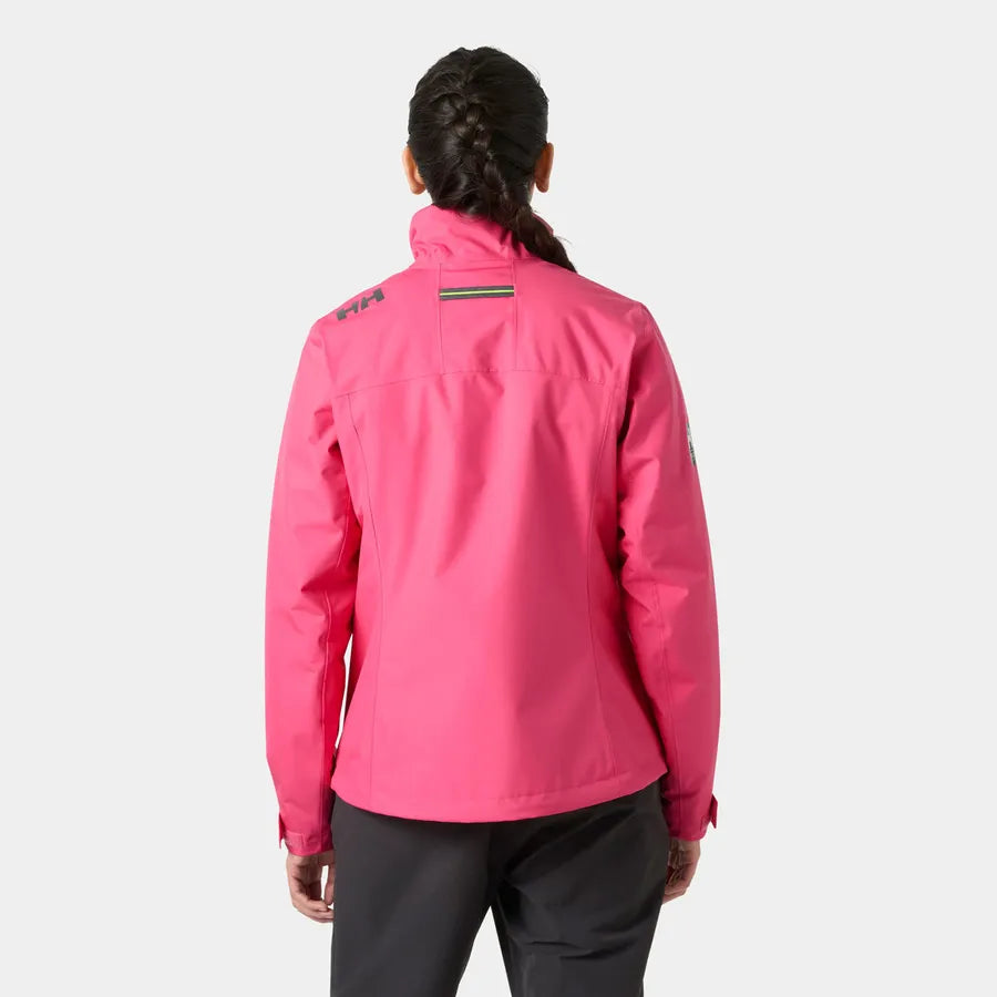 Helly Hansen Womens Crew Midlayer Hooded Jacket, Hot Pink (new)