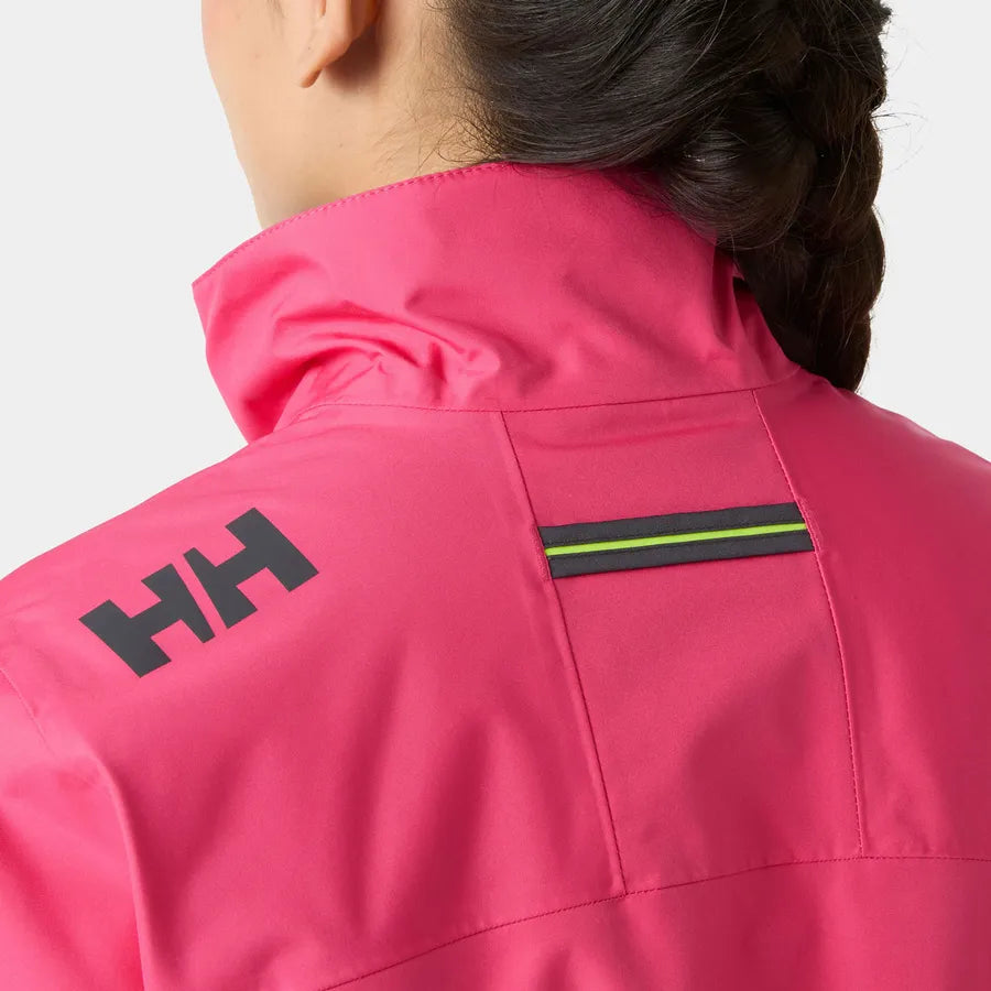 Helly Hansen Womens Crew Midlayer Hooded Jacket, Hot Pink (new)