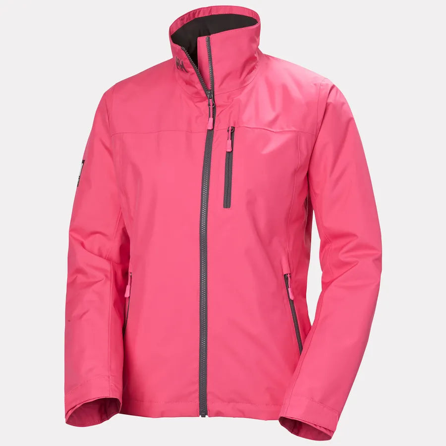 Helly Hansen Womens Crew Midlayer Hooded Jacket, Hot Pink (new)