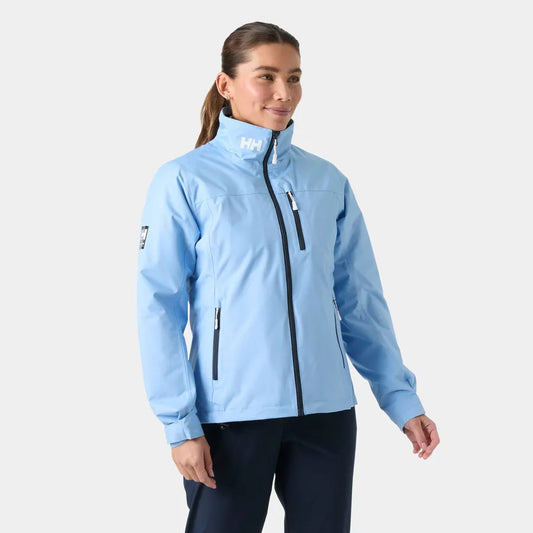 Helly Hansen Womens Crew Midlayer Hooded Jacket, Bright Blue (new)