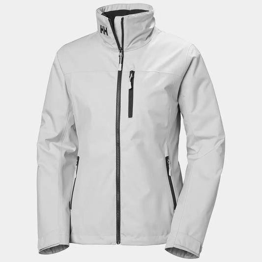 Helly Hansen Womens Crew Midlayer Hooded Jacket, Fog