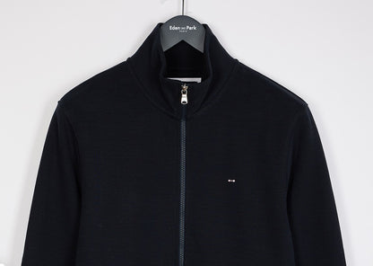 H BLE SWEAT R CARDI ZIPPE RIB FABRIC Marine
