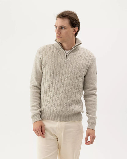 Alvin T Neck 1/4 Zip Windproof, Chai