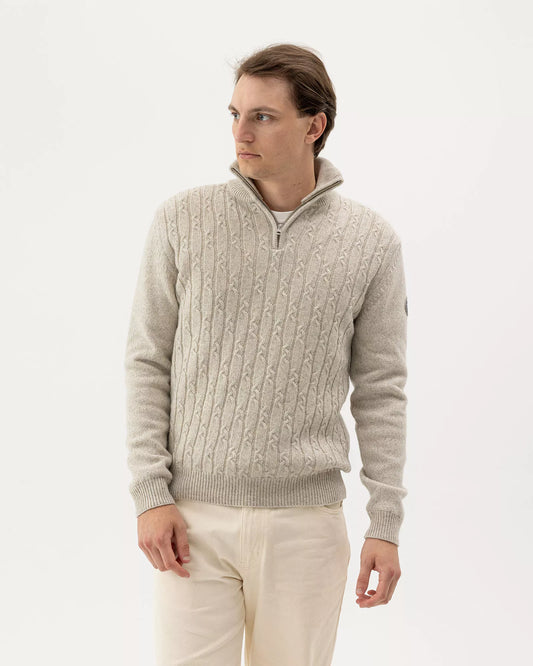 Alvin T Neck 1/4 Zip Windproof, Chai