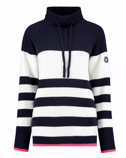 Angelica Knitted Windproof, Navy Multi