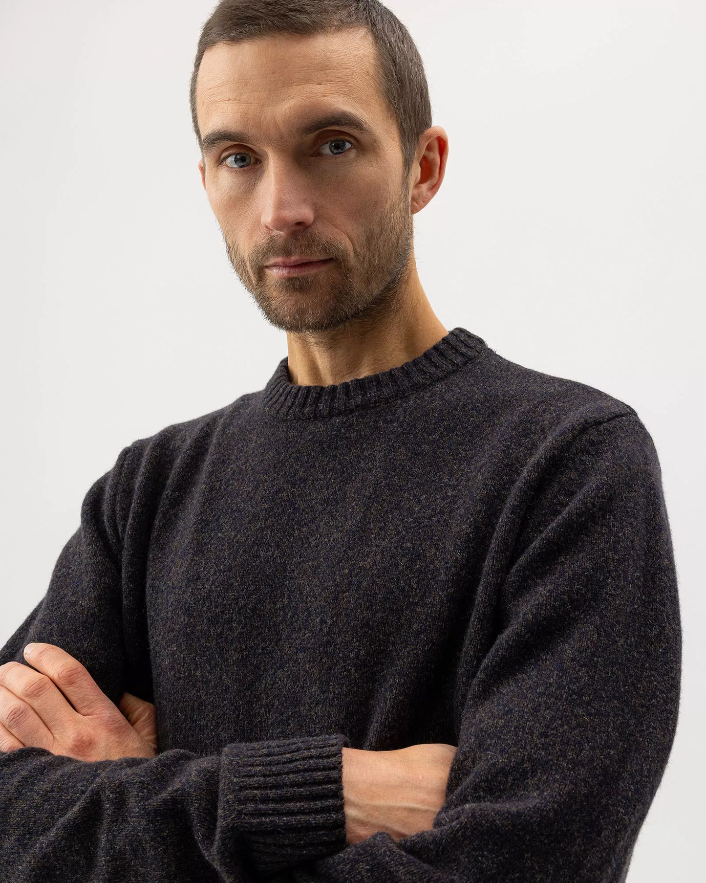 Charles Crew - Brown Mel. / Navy