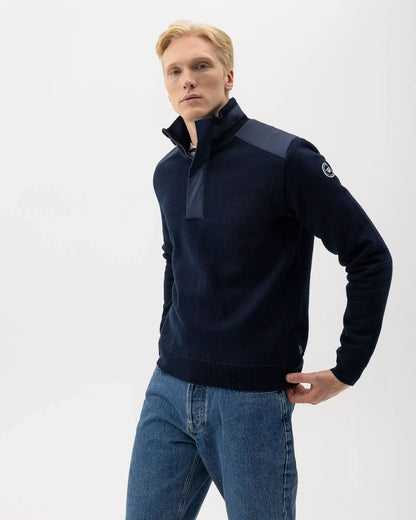 Eskil T Neck 1/4 Zip Windproof, Navy