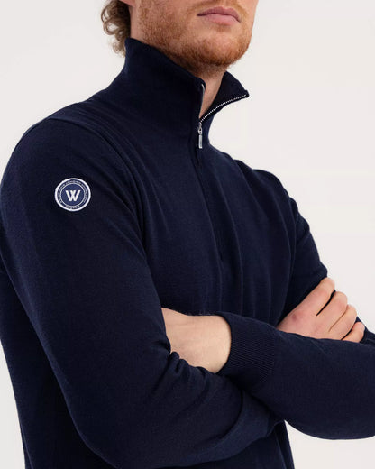 Jasper T Neck 1/4 Zip WP, Dark Navy