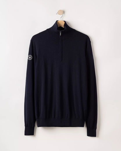 Jasper T Neck 1/4 Zip WP, Dark Navy