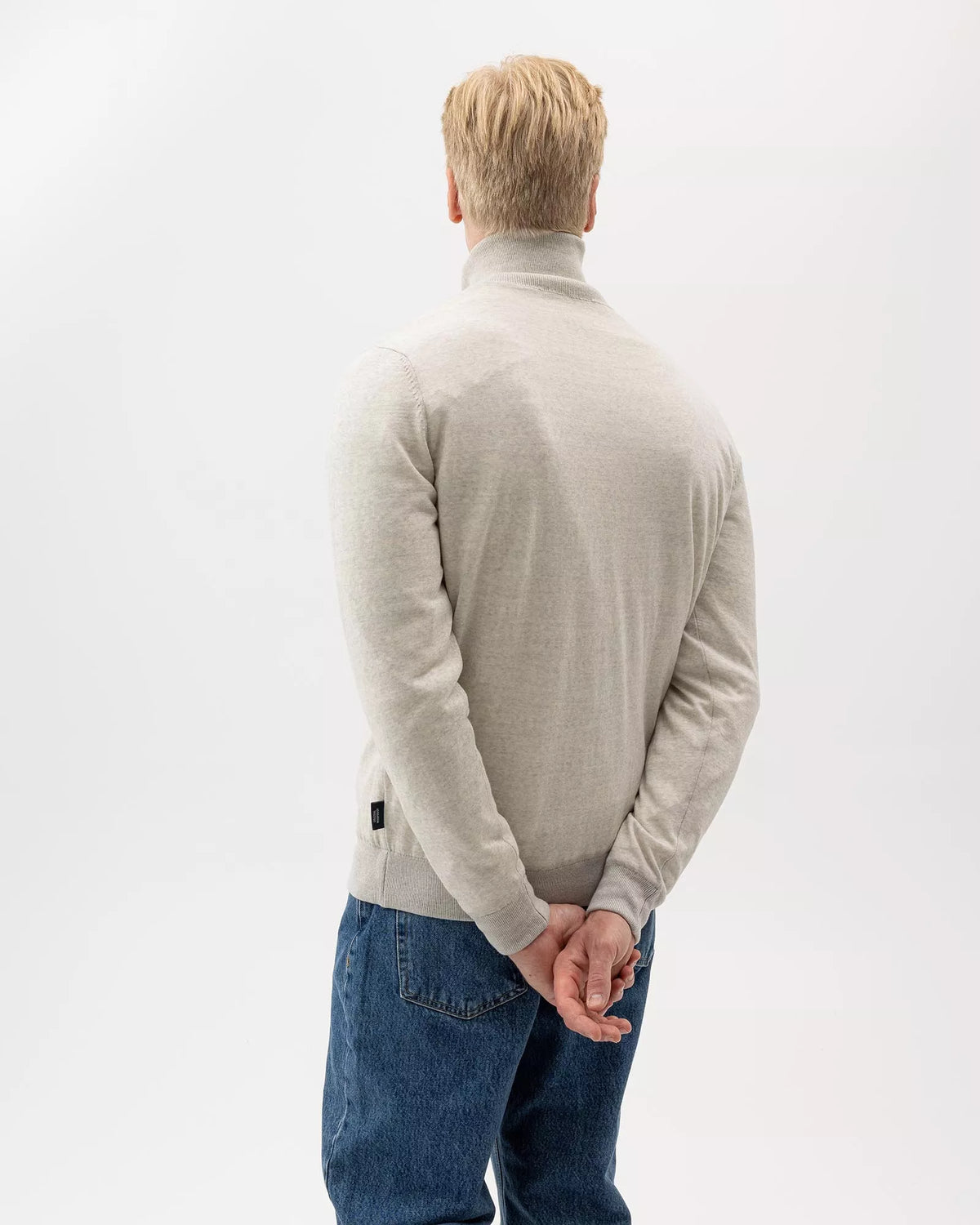 Jasper T Neck 1/4 Zip WP, Light Grey Mel