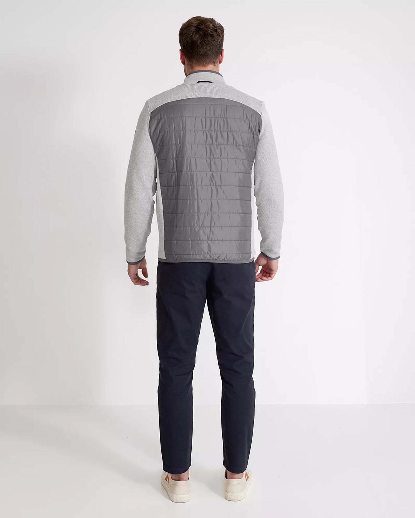 Peder Knitted Windproof Jacket, Light Grey