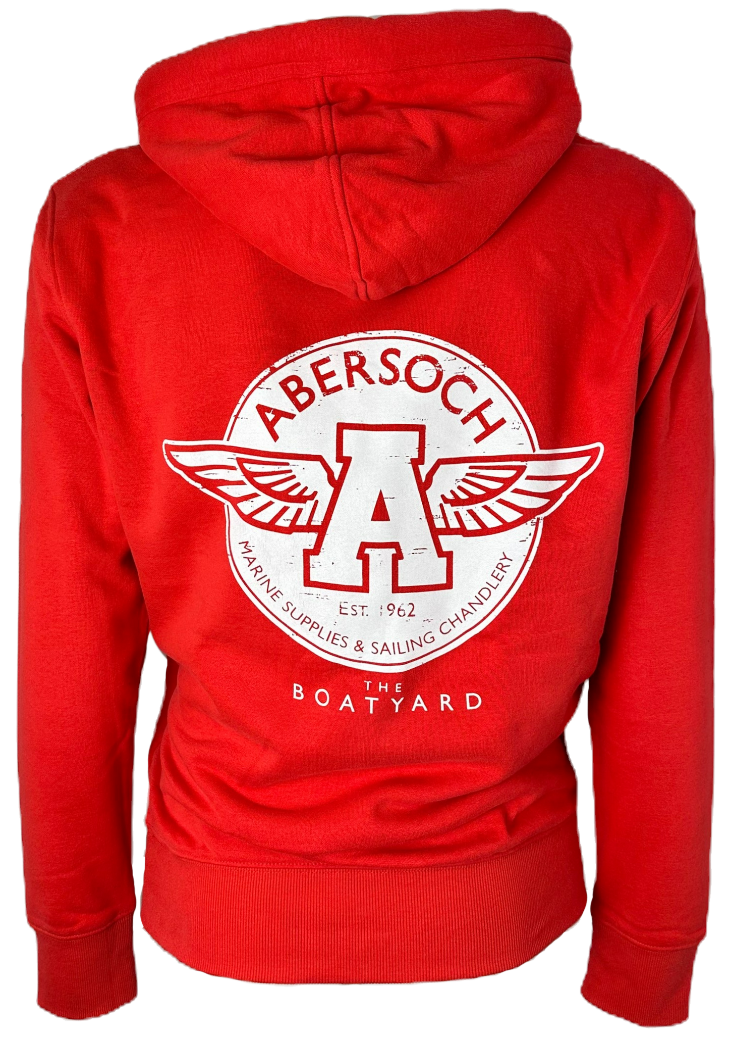 Organic Cotton Flying A Design Hoodie, Red