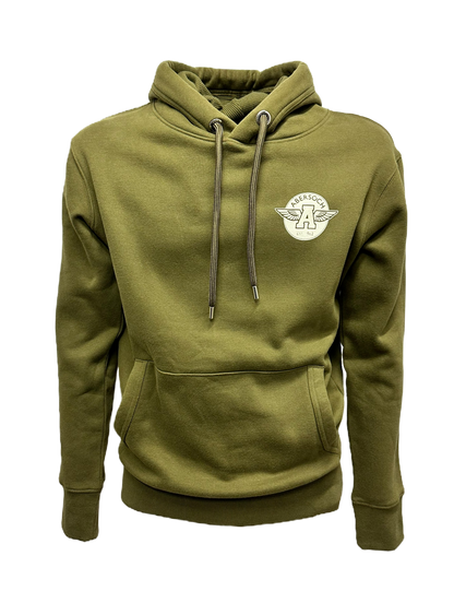 Cyd-drefniant Cefnfor Cotwm Organig Hoodie, Llwyd