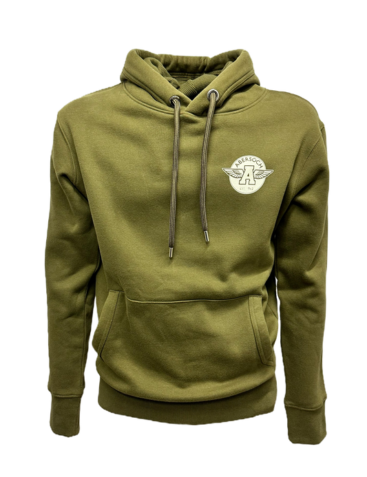 Cyd-drefniant Cefnfor Cotwm Organig Hoodie, Llwyd