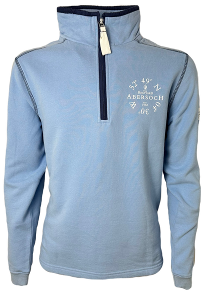 Lazy Jacks Ocean Co-Ord Design 1/4 Zip Sweatshirt, Sky